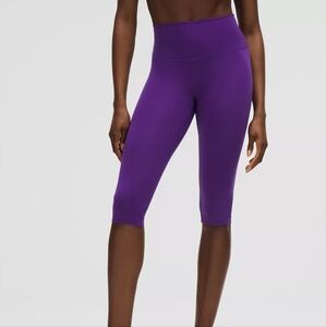 NWT Lululemon Wunder Train High-Rise Crop 15" College Purple Size 8